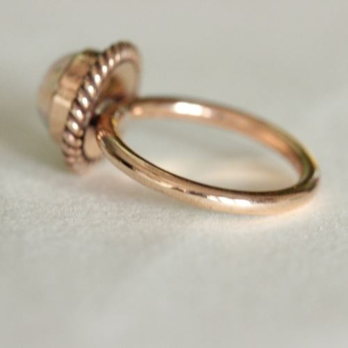 Engagement ring, Proposal ring, 14K Rose Gold Opal ring gift