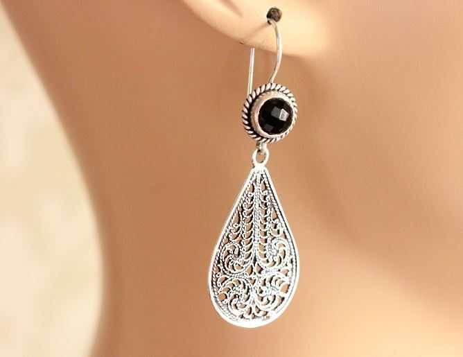 Artisan Filigree Black onyx handmade