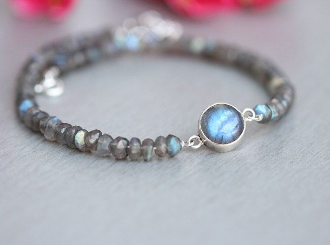 Artisan Labradorite bracelet beaded bracelet