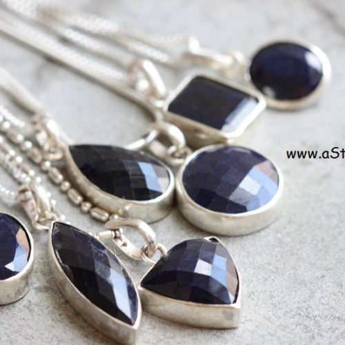 Artisan Sapphire Bracelet, Handmade bracelet, Gemstone silver bracelet