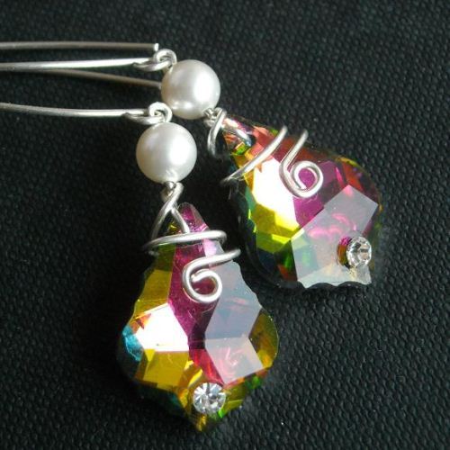 Baroque earrings baroque pearl