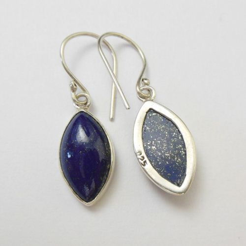 Blue Earring, Lapis lazuli earrings, Lapis silver earrings