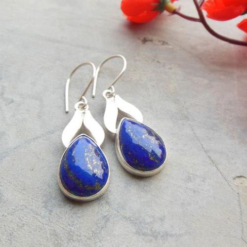 Blue earring Lapis lazuli earrings