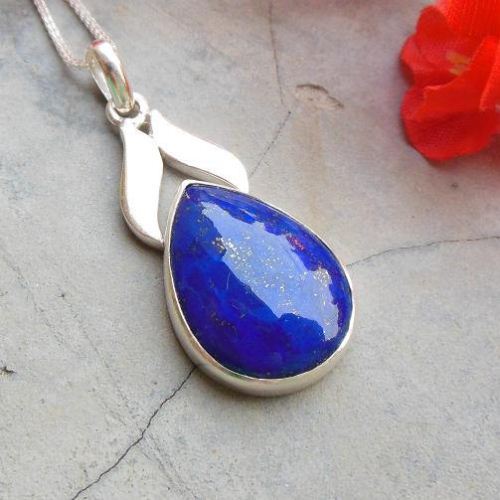 Blue pendant Lapis lazuli pendant