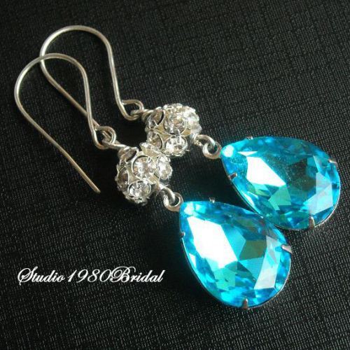 Bridal crystal earrings