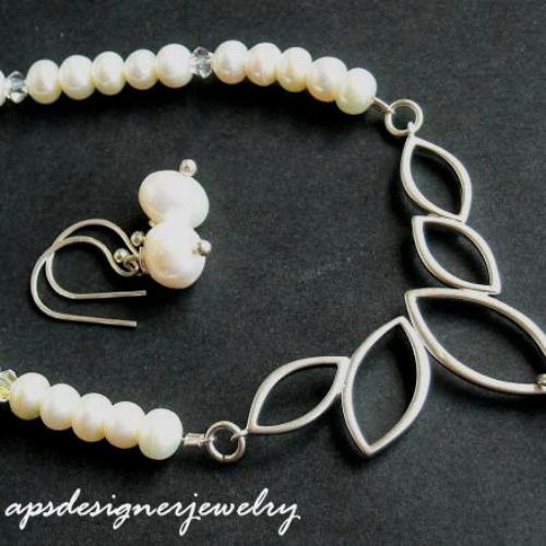 Bridal necklace bridal pearl necklace