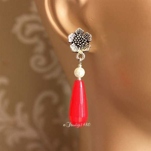 Bridesmaid jewelry sets of 5 - Bridesmaid gifts - Carrot pink