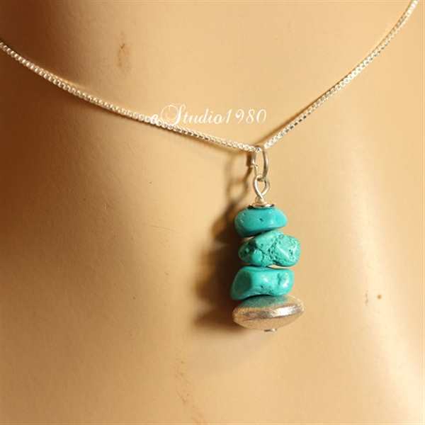 Bridesmaid jewelry sets of 5 - Turquoise Bridesmaid gifts silver