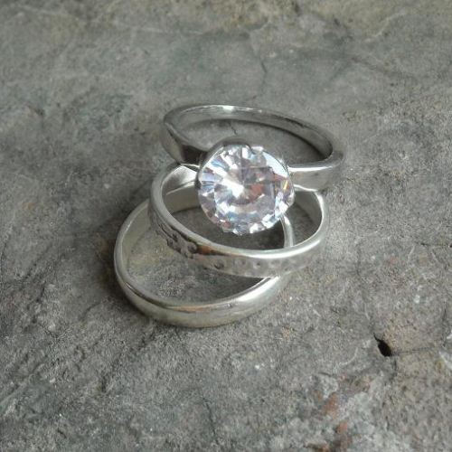 925 sterling silver band rings