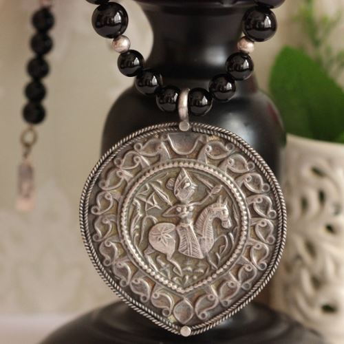 Ethnic treasure handmade Artisan Tribal necklace sterling silver