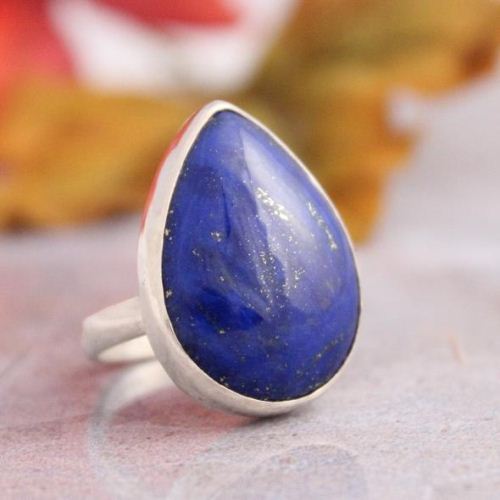 Lapis Lazuli Ring Bezel set