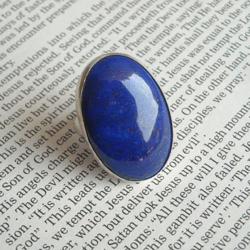 Lapis lazuli silver ring Ring