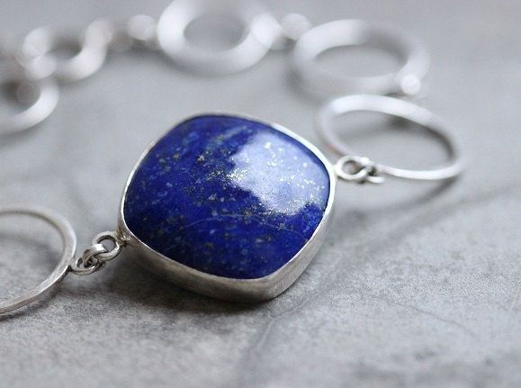 Lapiz Lazuli bracelet Sterling silver