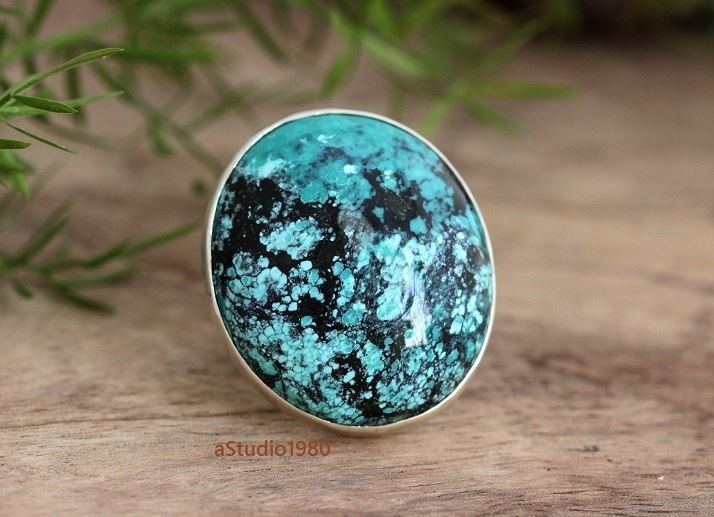 Statemet Turquoise Ring Natural turquoise