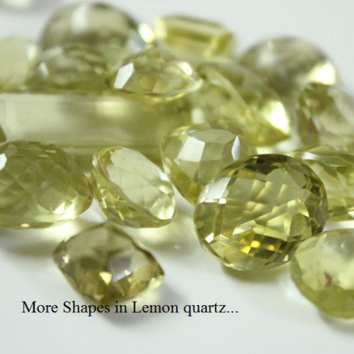 Lemon quartz ring, Natural gemstone silver ring, Yellow ring