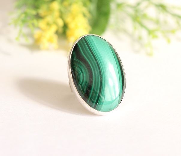 OOAK Malachite Ring Artisan ring