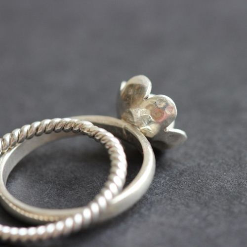 OOAK Pearl silver ring, Handmade ring, Anniversary engagement gift