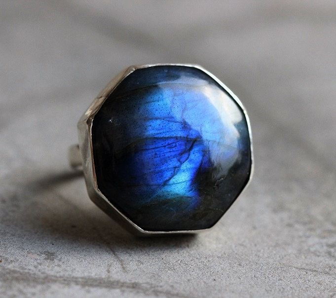 OOAK Statement ring Labradorite Ring