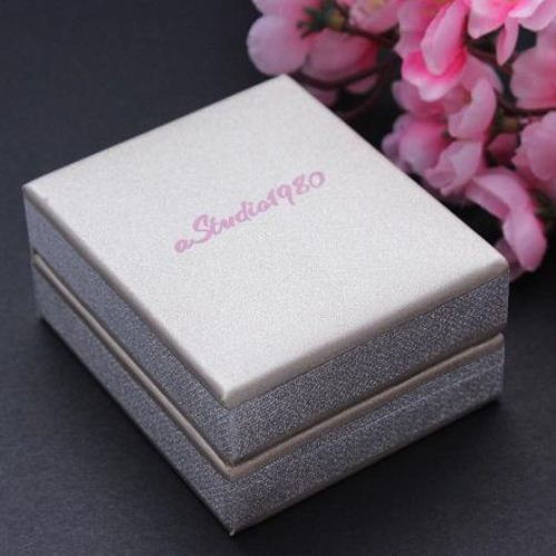 Pink earrings - Chalcedony earrings - Square silver earrings