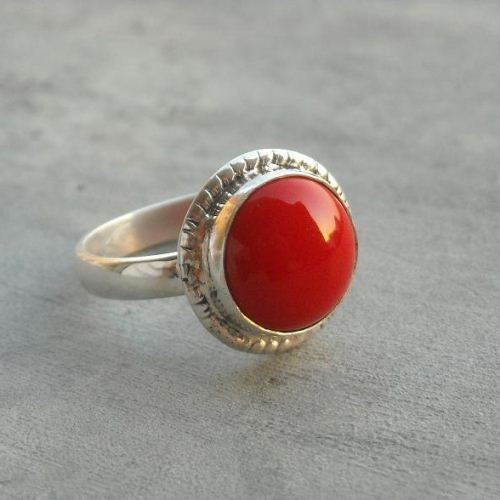Red Coral Ring Ethnic ring