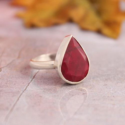 Red ruby ring Precious ring