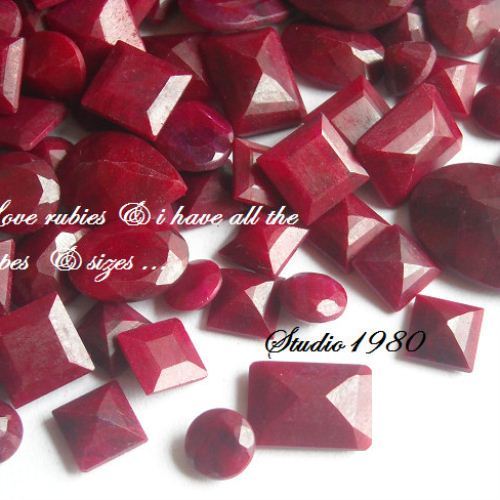 Ruby pendant, Red pendant, Silver July birthstone pendant