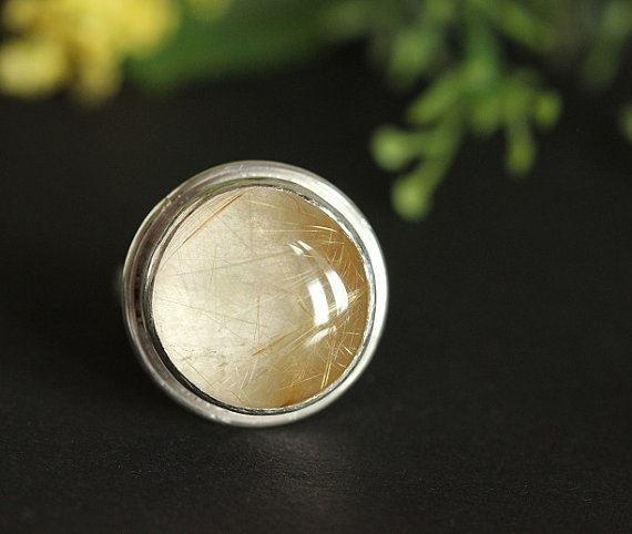 Rutil Quartz Ring Rutilated quartz