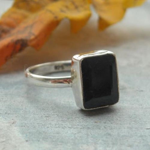 Sapphire ring, Artisan ring, Handmade silver ring, Blue ring