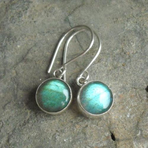 Silver labradorite earrings, Cute earrings for girls, Dangler earrings
