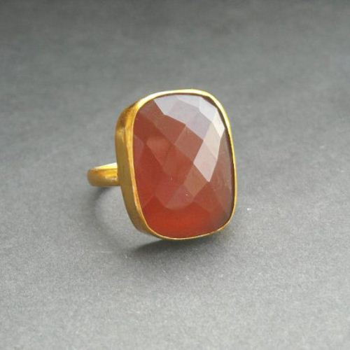 Sterling silver carnelian ring carnelian