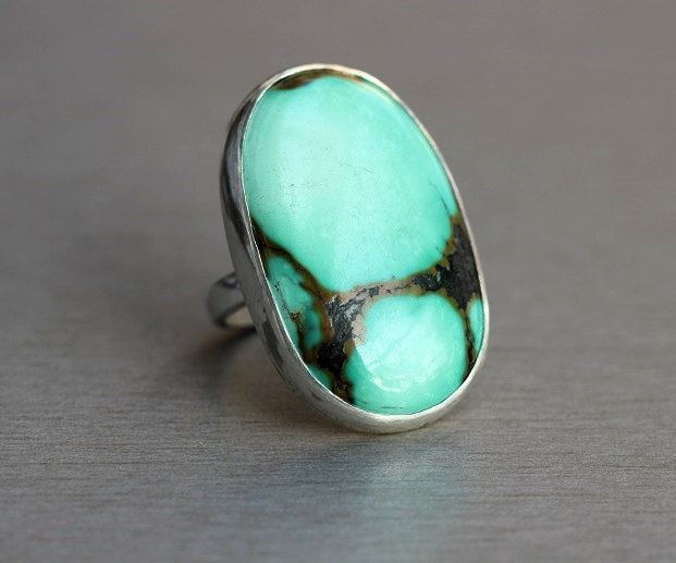 Turquoise Ring Artisan ring Gemstone