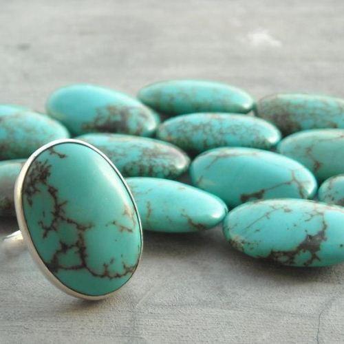 Turquoise Rings, Artisan Ring, Gemstone Ring, Sterling silver Ring,Size 6 other sizes also available