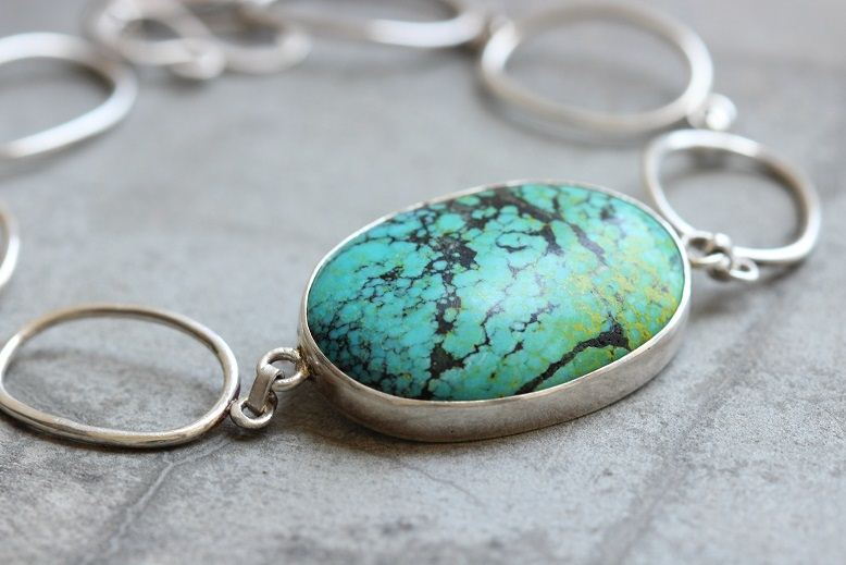 925 Sterling silver turquoise bracelet