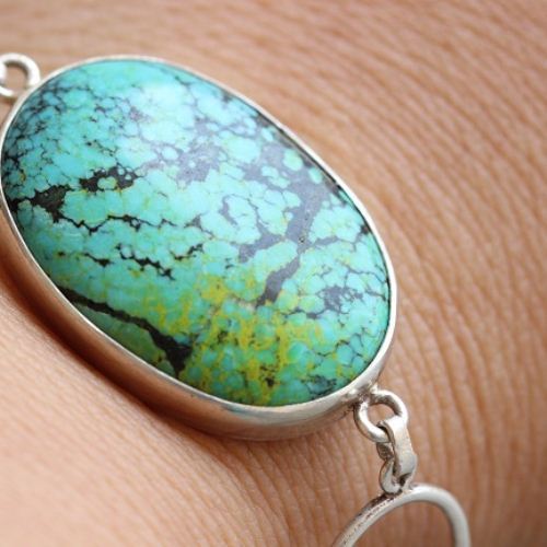 925 Sterling silver turquoise bracelet 