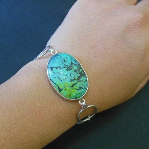 925 Sterling silver turquoise bracelet 