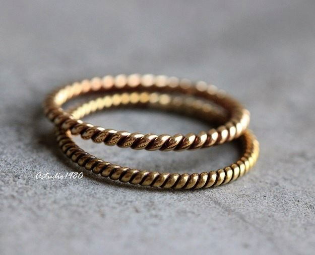 Twisted Rope Wedding Band 18