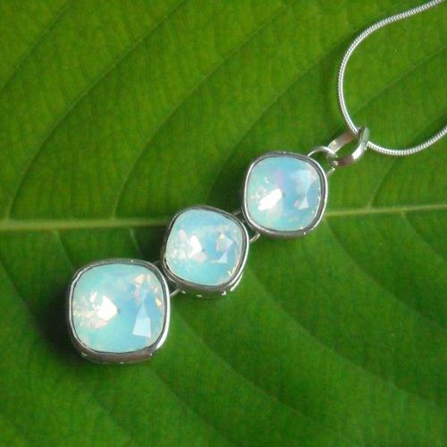 white milky Opal pendant crystal